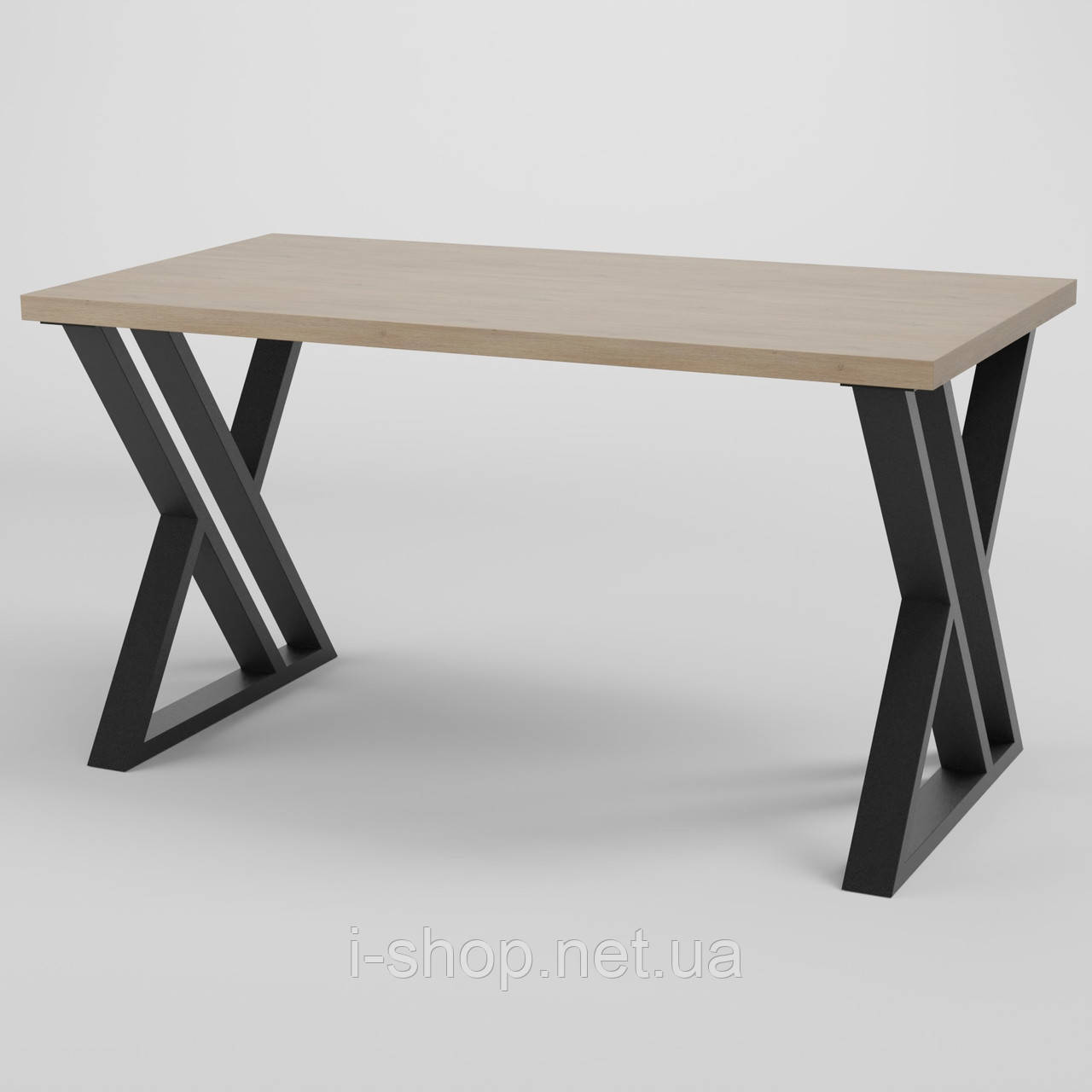 Стіл обідній лофт Неман ГЕРКУЛЕС 1180x600 Дуб кремона торро/Чорний