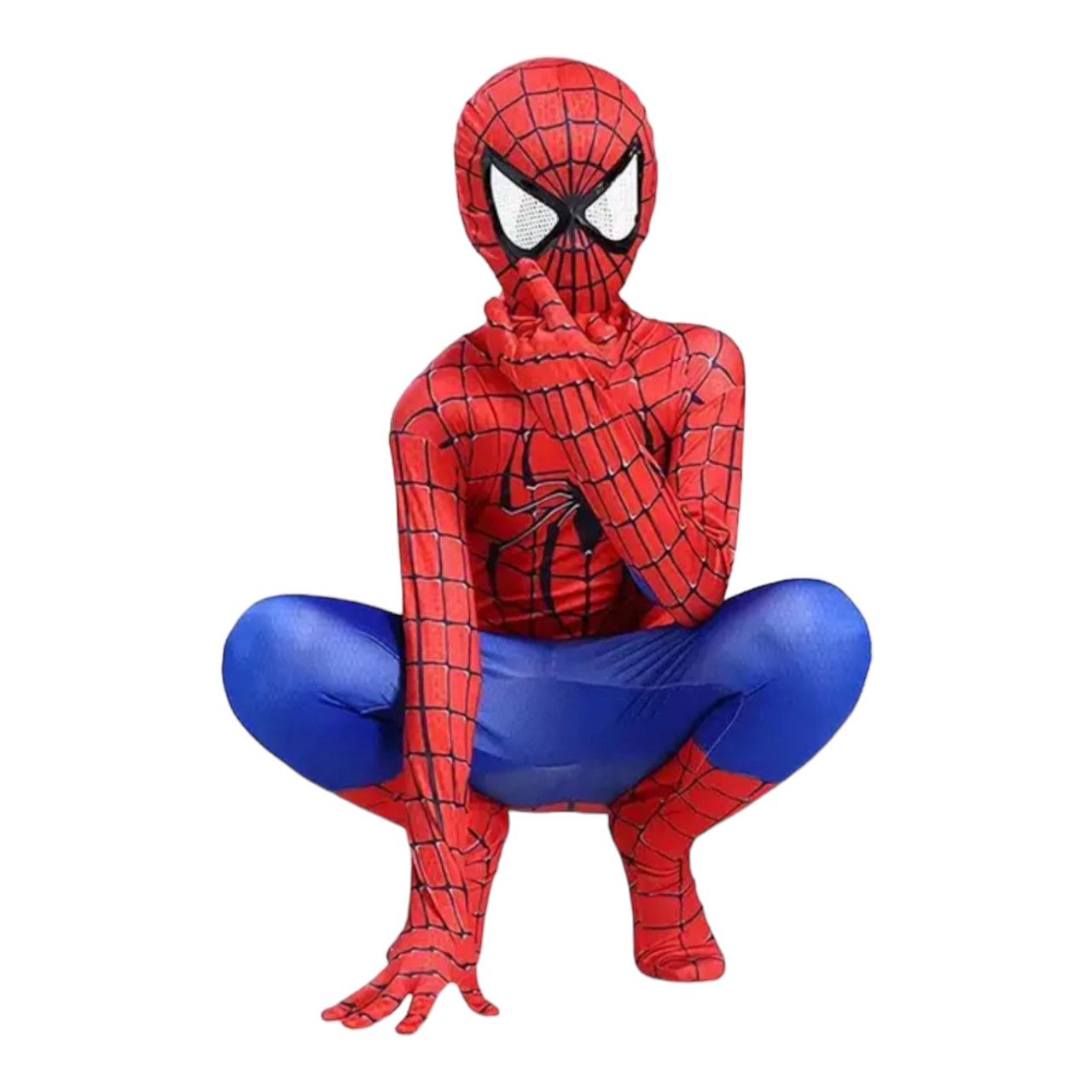 Spider Man Комбінезон + Балаклава Людина Павук Костюм Мен Спайдер (M — 110-120 см), фото 1