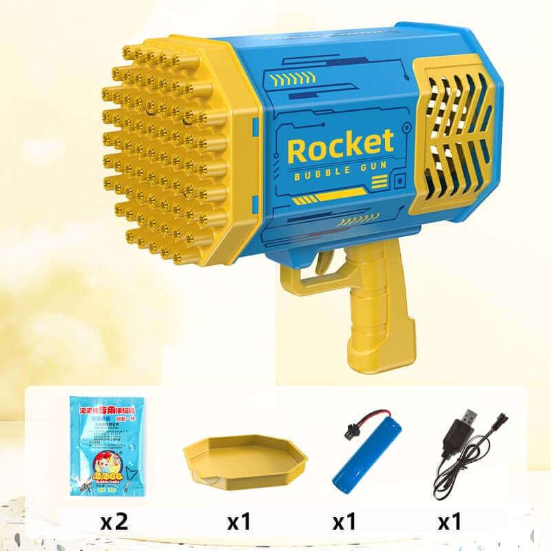 Автоматичний кулемет Bubble Gun Rocket 40 отворів Мильні бульбашки машина MA517, фото 1