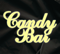 Объемная надпись Candy Bar