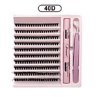 Набор для наращивания ресниц с 4D эффектом в домашних условиях от TM Manjesen