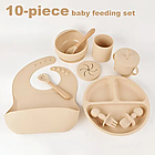 Набір для годування дитини Livman, із силікону, 6+ міс., 10 предметів, фото 5
