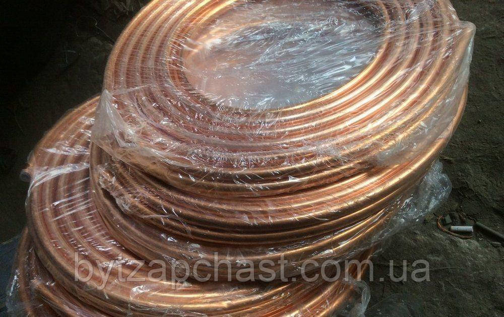 Труба мідна 1/2 (12,7/0,81 мм) Halcor, ГРЕЦІЯ бухти 45 м, фото 1