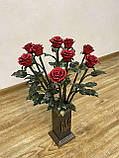 Букет з 10 кованих троянд, фото 2