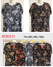 Жіноча футболка матеріал бавовна розмір 7хл-10хл мікс кольору в пакованні від 10 шт.