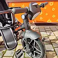 Дитячий триколісний велосипед Tilly Dynamic T-3810 (чорний) з ручкою, PU колесами, капюшоном та музичною фарою, фото 5