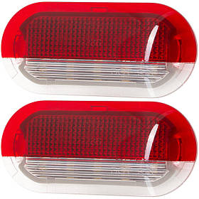 VW Bora Golf III IV New Beetle Polo IV Sharan Touran Vento Підсвічування салону БІЛО-ЧЕРВОНЕ LED 2 шт. встановити