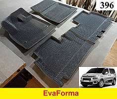 3D килимки EvaForma на Citroen Berlingo III '18-, без центрального підлокітника, 3D килимки EVA