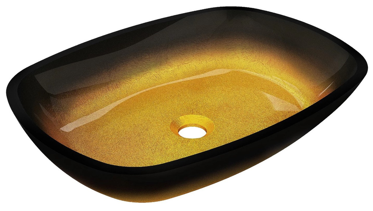 Умивальник (раковина) MEXEN ARAKS DARK GOLD накладний