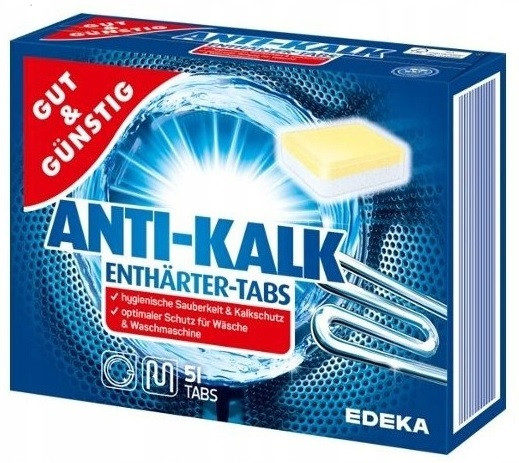Таблетки проти накипу для пральної машини Gut & Gunstig Anti Kalk 51шт