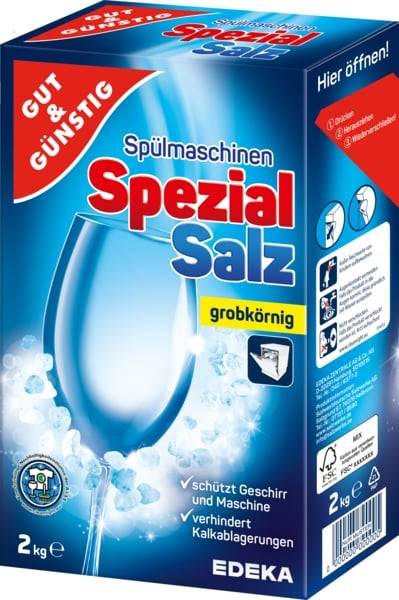 Сіль для посудомийних машин Gut & Gunstig Spezial Salz 2 кг