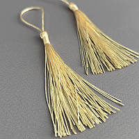 Декоративні китиці для рукоділля 13 см - жовтий світлий