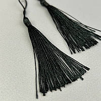 Декоративні китиці для рукоділля 13 см - чорні