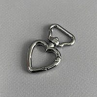 Карабін для сумки 20 мм, нікель - 4,5 см