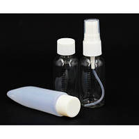 Дорожній набір ємностей для косметики 3в1, білий