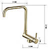 Змішувач для кухні MEXEN MADOX GOLD золотий, фото 2