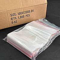 ЗІП пакети із замком ZIP-LOCK, розмір 100х120 мм, уп. 100шт