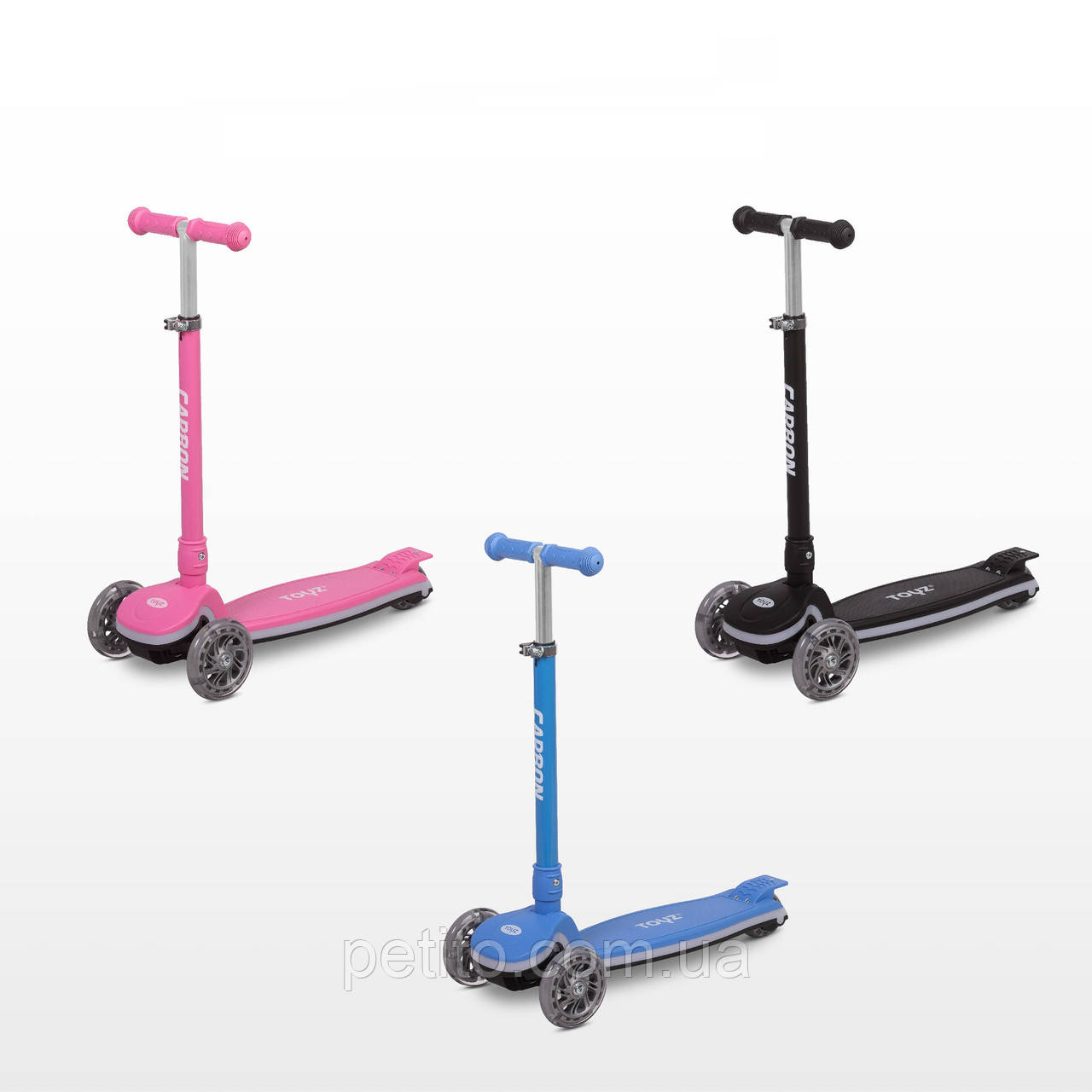 Самокат триколісний Caretero (Toyz) Carbon