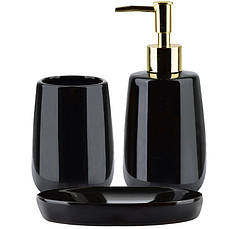 Набір аксесуарів для ванної кімнати REA BLACK *