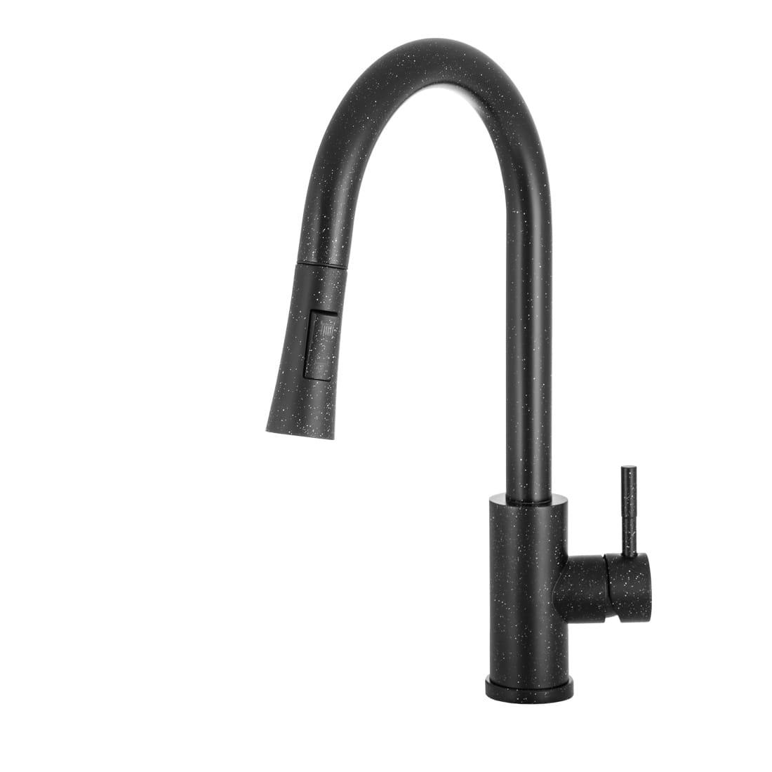 Змішувач для кухні GRANITAN TARU BLACK+ чорний плямистий *, фото 1