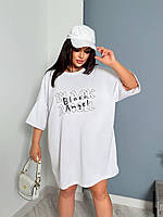 Стильна сукня-футболка великого розміру, фото 3