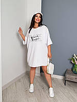 Стильна сукня-футболка великого розміру, фото 8