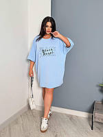 Стильна сукня-футболка великого розміру, фото 7