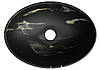 Умивальник (раковина) MEXEN ELZA BLACK MARBLE MATТ накладний, фото 3