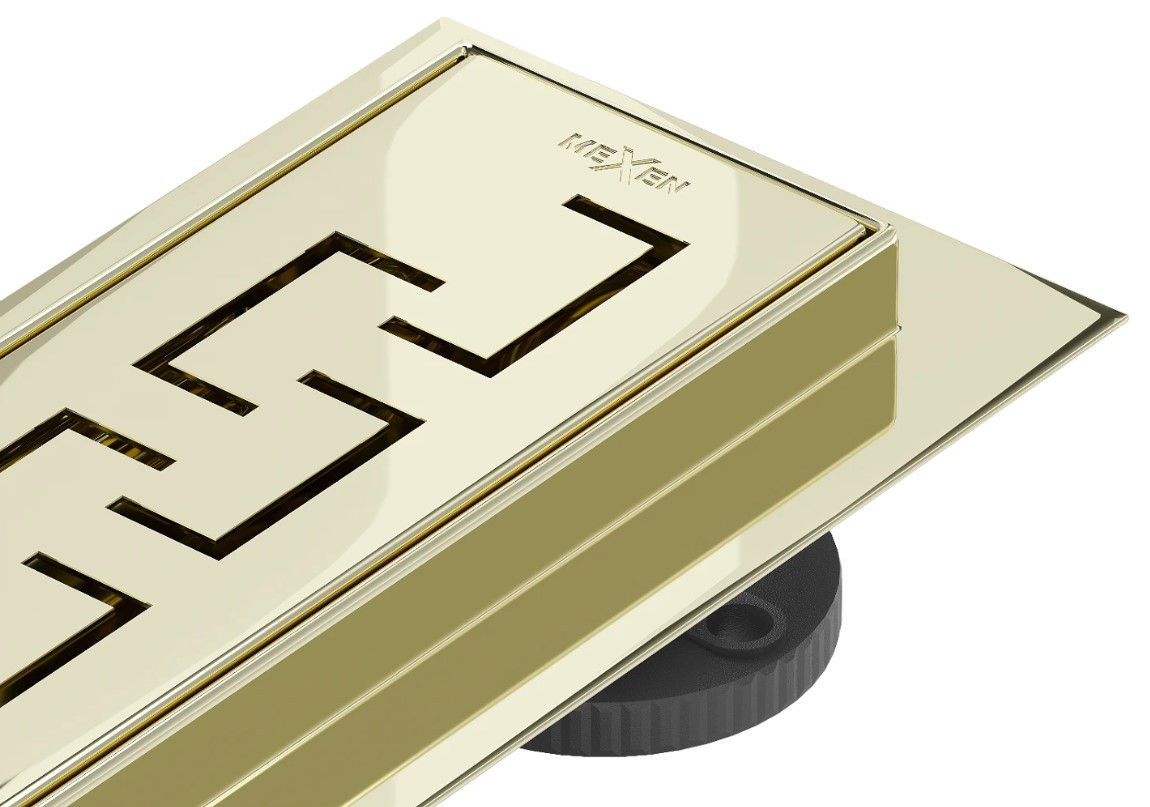 Трап для душу MEXEN FLAT 70 M15 GOLD золотий, фото 1