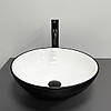 Умивальник (раковина) VBI AMALFI BLACK WHITE накладний, фото 3