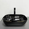 Умивальник (раковина) VBI RAVENNA BLACK GLOSSY накладний, фото 4