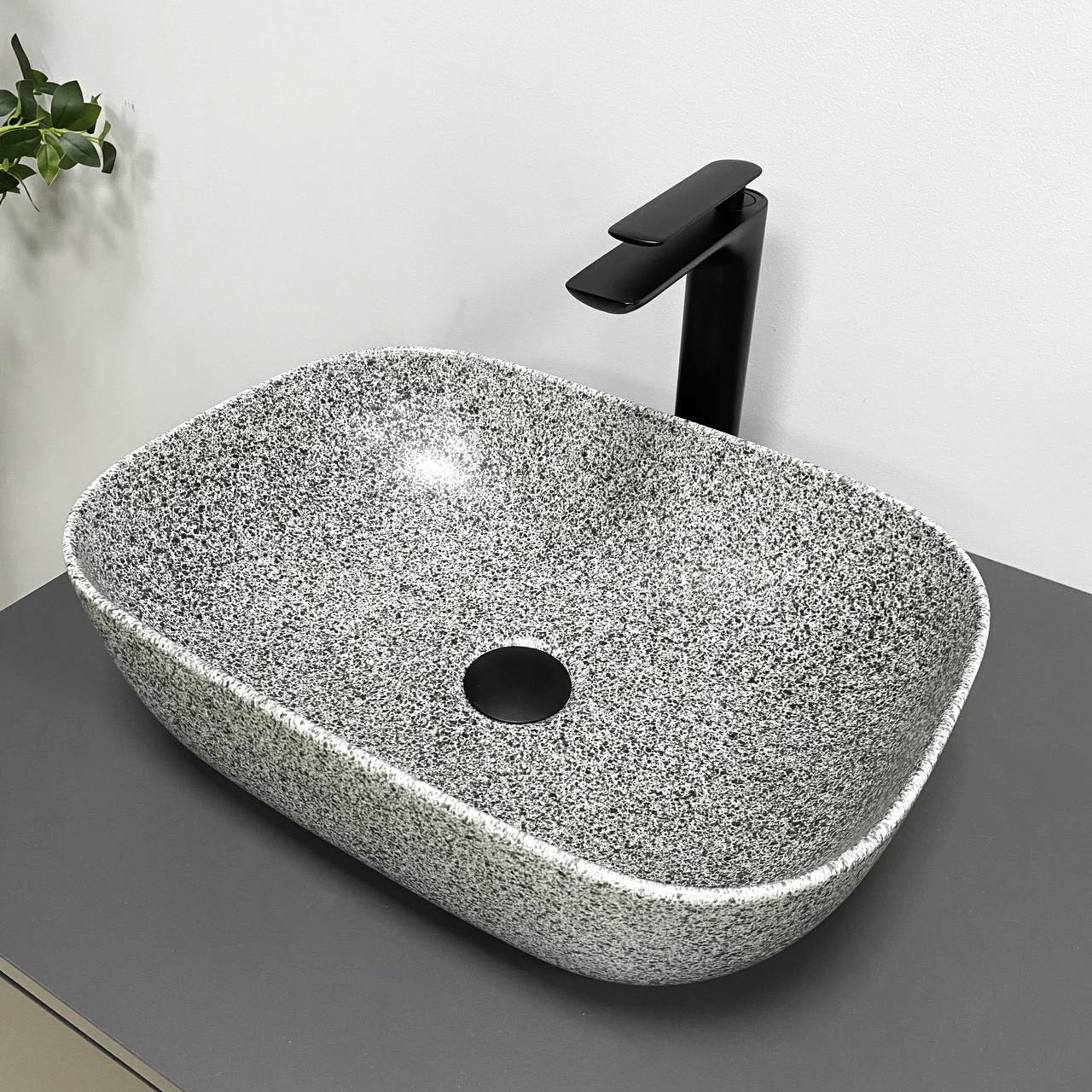 Умивальник (раковина) VBI RAVENNA SPACE GREY MATT накладний