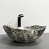 Умивальник (раковина) VBI RONTA DARK GREY STONE MATT накладний, фото 3