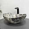 Умивальник (раковина) VBI RONTA DARK GREY STONE MATT накладний, фото 4