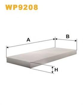 Фільтр салону на Фіат Скудо (Fiat Scudo) Wix filters WP9208