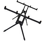 Род-под GLADIATOR RP189 (GL8165) для 4 вудилищ, регульовані ніжки, чорний, темно-зелений, вага 2,8 кг, фото 5