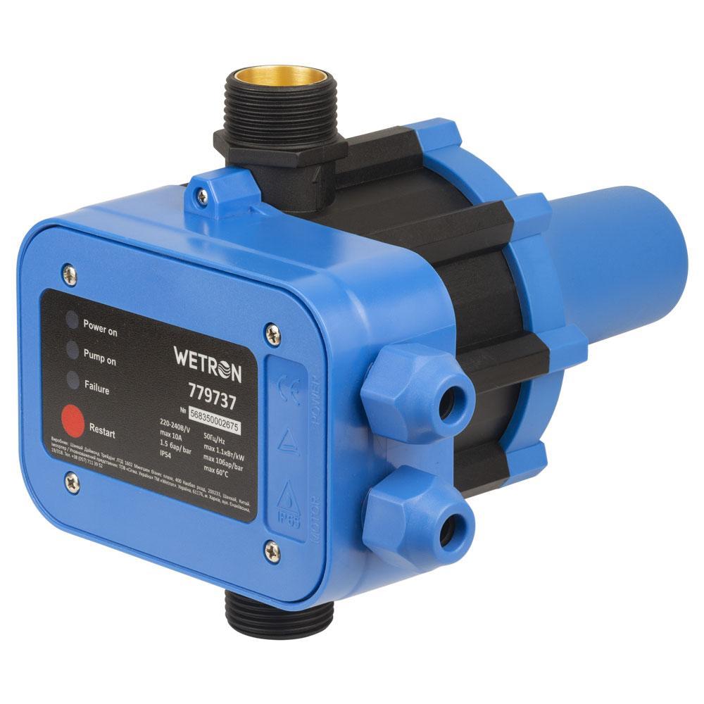 Контролер тиску електронний 1.1кВт Ø1" WETRON DSK-1.1 (779737), фото 1