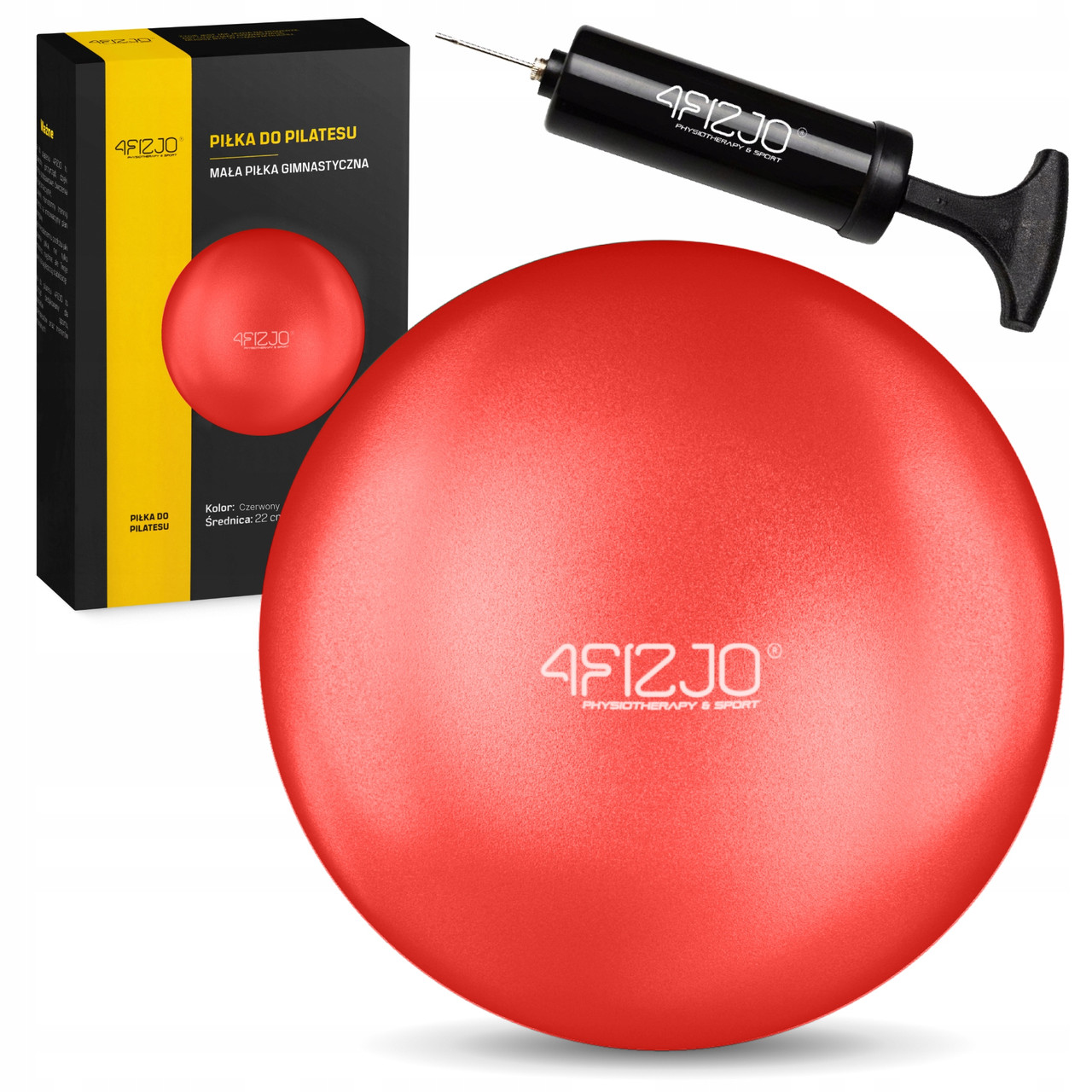 М'яч для пілатесу, йоги, реабілітації 4FIZJO 22 см Red (P-5907739310538)