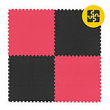 Мат-пазл (ласточкин хвіст) 4FIZJO Mat Puzzle EVA 100 x 100 x 2 cм Black/Red (P-5907739310637), фото 11