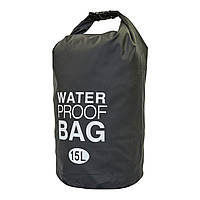 Сумка-мішок Ocean Pack Водонепроникний 15 л (Квіта: Чорний і Салатовий)