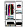 Тканинна шафа для речей Storage Wardrobe 88105 складаний гардероб 2 секції, 105 х 45 х 170 см Чорний, фото 3