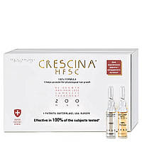Засіб для росту та проти випадіння волосся для чоловіків HFSC Transdermic Complete Treatment 200 Crescina, 10+10 ампул