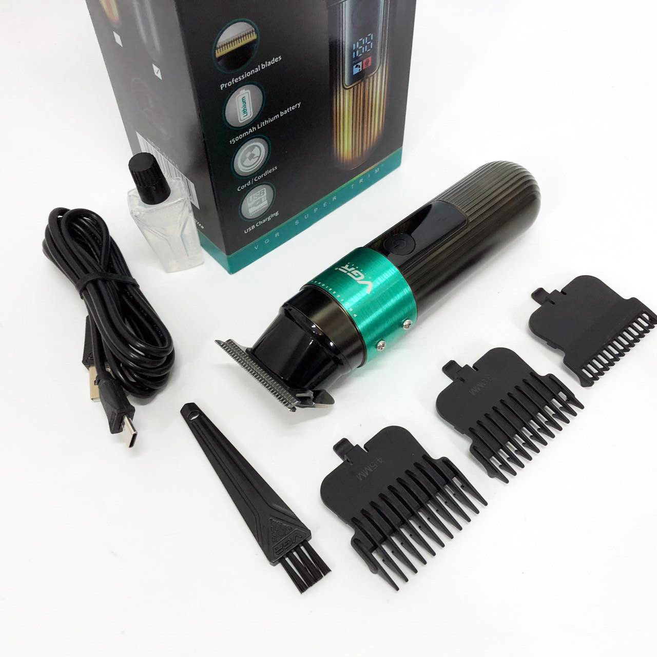 Електрична машинка тример для волосся і бороди, Акумуляторна машинка-тример для стрижки волосся NE-92