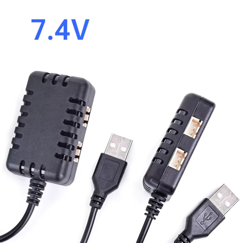 Паралельна USB зарядка для одного, або двох АКБ LiРo та Li-ion 7.4v (2S) [AirsoftParts] (для страйкболу)