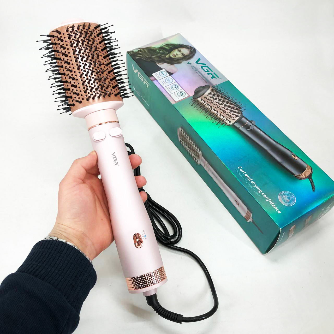 Фен для волосся з іонізацією VGR V-494 800 Вт, Багатофункціональний фен для зачісок VC-65, фото 1