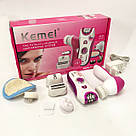 Жіноча акумуляторна бритва Kemei KM-3066, Депілятор для ніг і бікіні, Депілятор жіночий 3в1 HY-76, фото 8