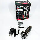 Акумуляторна машинка для стрижки, Електробритва для чоловіків, Універсальна акумуляторна електробритва YR-11, фото 5