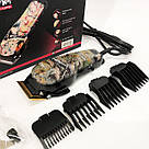 Провідна потужна машинка для стрижки волосся GEMEI GM-1018, Тример з регульованою довжиною OS-45, фото 4