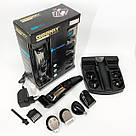 Тример для стрижки волосся потужний Geemy Машинка для стрижки короткої Тример скронь YT-34, фото 8