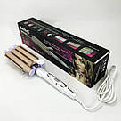 Плойка для волосся з комфортом Kemei, Плойка для волосся для локонів хороша FP-70, фото 2